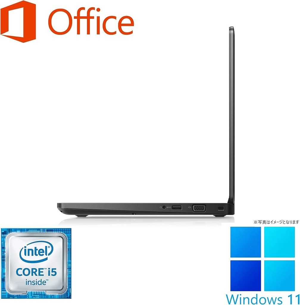 DELL ノートPC latitude 5480/14型FULLHD/Win 11 Pro(English OS)/MS Office H&B  2019/Core i5-6300U/WIFI/Bluetooth/HDMI/Type-C/US keyboard/8GB/512GB SSD